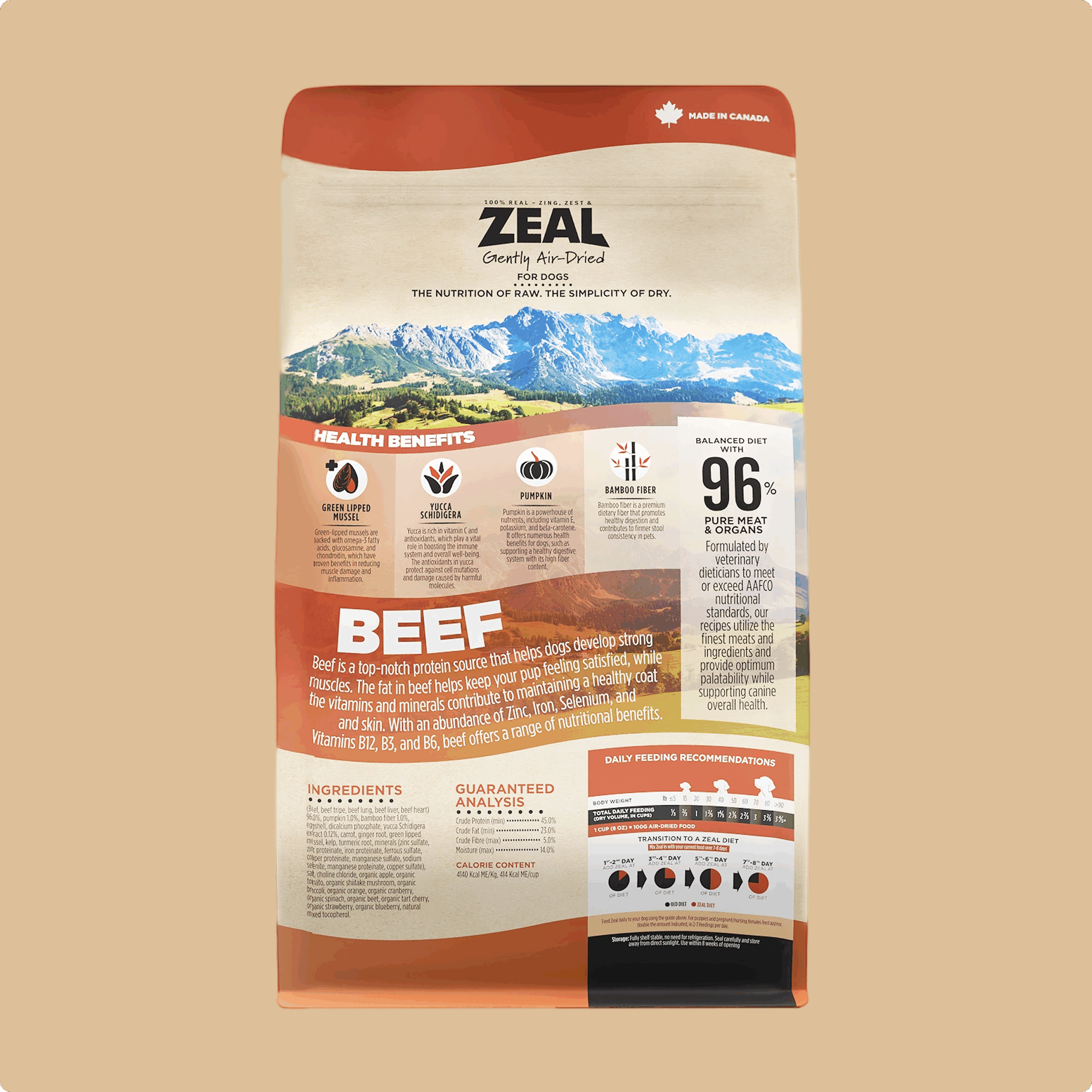 ドッグフード ZEAL Air-Dried DogFood Beef 960g ZEAL ドッグフード ZEAL Air-Dried DogFood Beef 960g ZEAL
