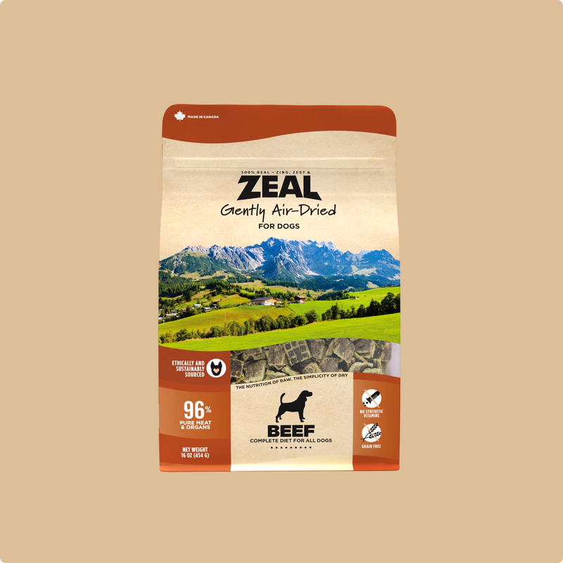 ZEAL Canada Air-Dried Food Beef Recipe For Dogs