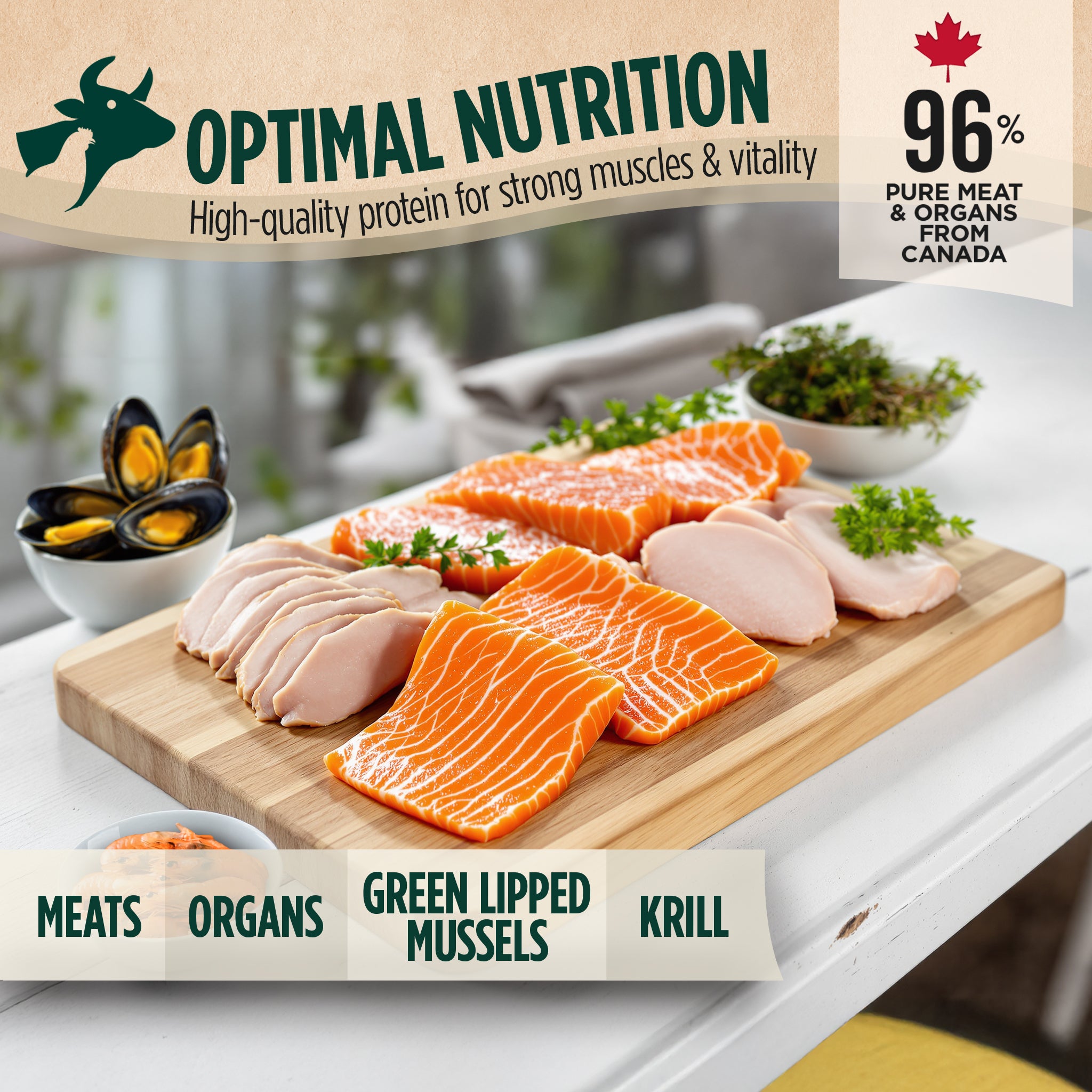 Salmon & Turkey Recipe Air-Dried Food For Cats
