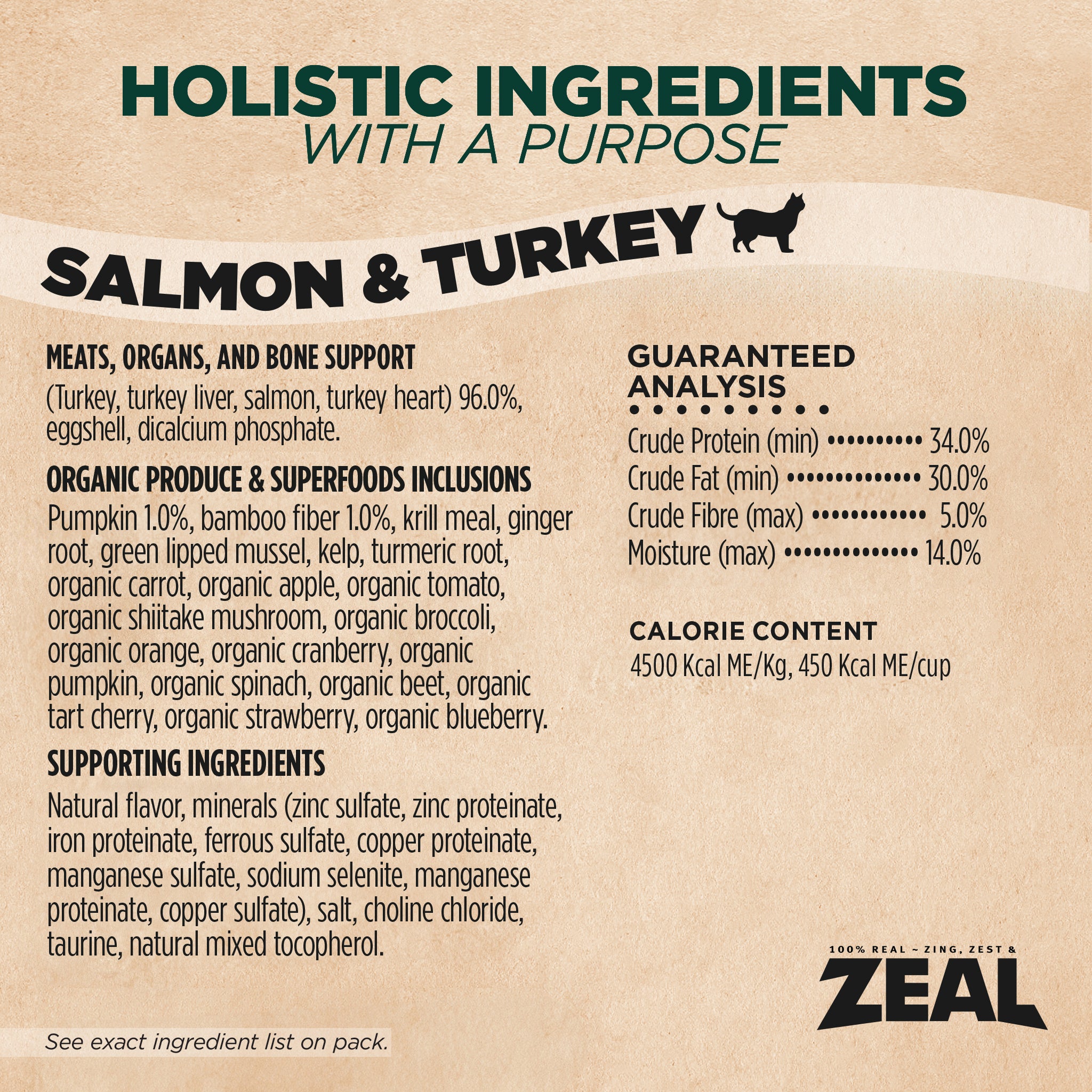 Salmon & Turkey Recipe Air-Dried Food For Cats