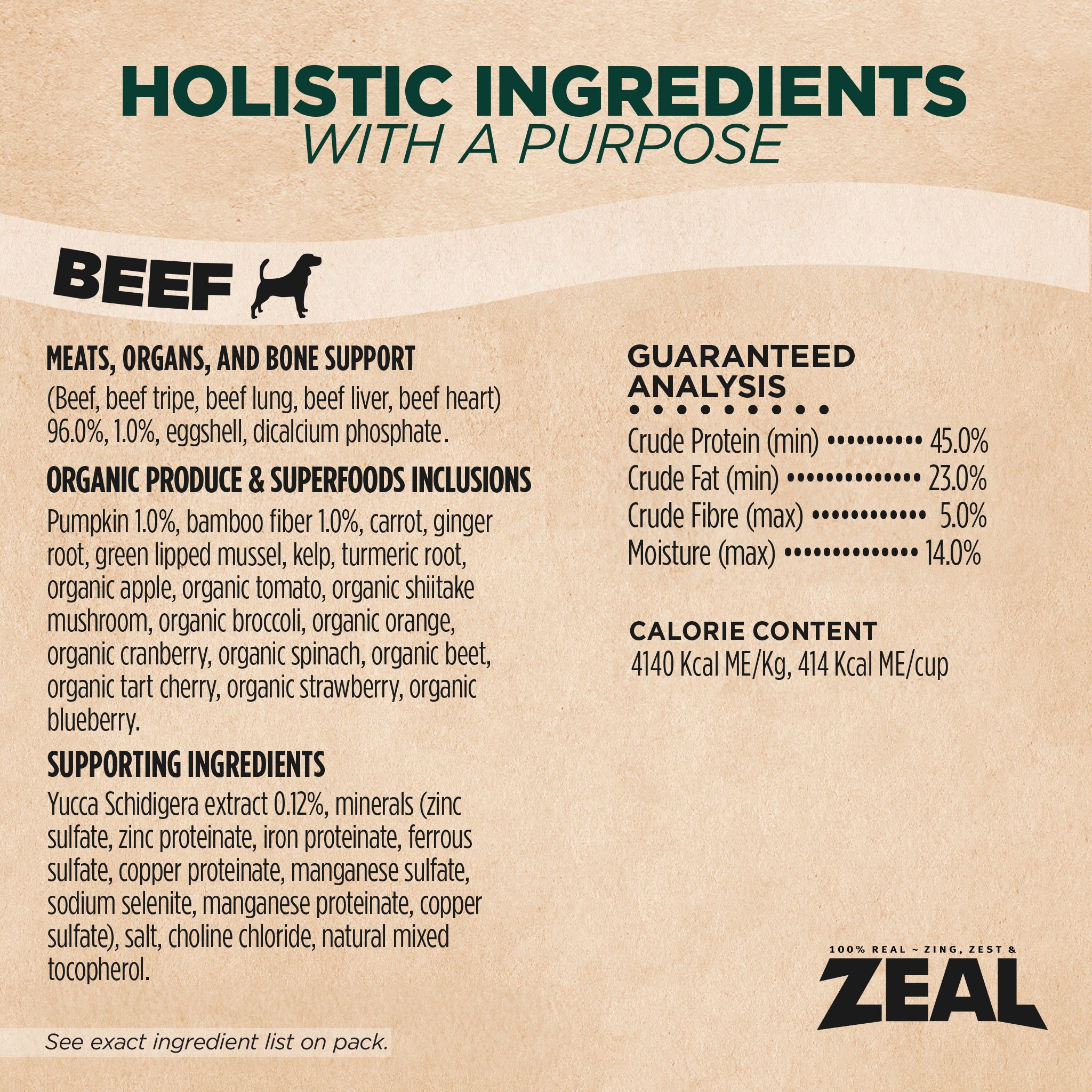 Beef Recipe Air-Dried Food For Dogs