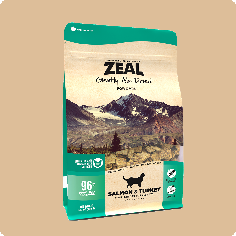 Salmon & Turkey Recipe Air-Dried Food For Cats
