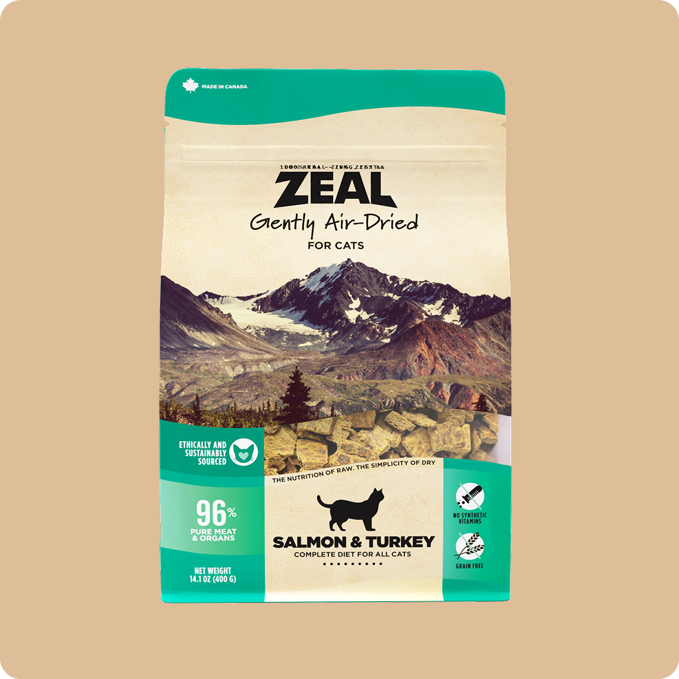 Salmon & Turkey Recipe Air-Dried Food For Cats
