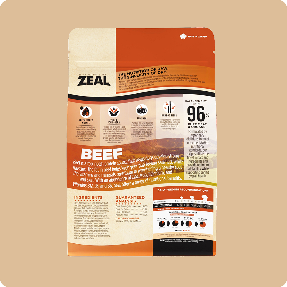 Beef Recipe Air-Dried Food For Dogs